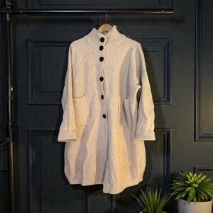 Nap Loungewear Oversized Oatmeal X-Large 100% Wool Cardigan
